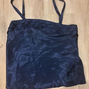 Vanity Fair Navy Blue Camisole Top